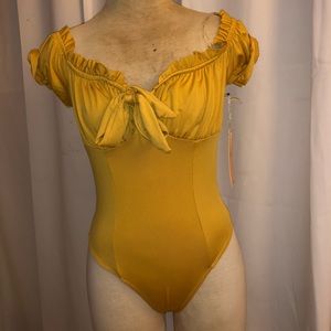 Off-shoulder bodysuit